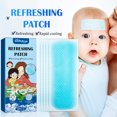 thumbnail image 2 of 5Pcs/Box Cooling Patch Rapid Effect Wear-resistant Long Lasting Odor Free Safe Quickly Reduce Heat Gel Transparent Film Rapid Cooling Refreshing Patch for Kids, 2 of 8