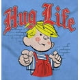 thumbnail image 2 of Dennis The Menace Hug Life Joke Men's Graphic T Shirt Tees Brisco Brands S, 2 of 6