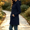 thumbnail image 2 of Cilsoka Long Hoodies for Women Zip Up Tunic Sweatshirt Cute Fall Jackets | Oversized Sweatshirt for Women Cute Hoodies Lightweight Workout Fall Jackets, 2 of 6