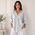 thumbnail image 5 of Women’s Plus Size Printed Button Down Long Sleeve Casual Blouse Shirt, 5 of 5
