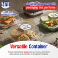 thumbnail image 6 of MT Products Clear Square Plastic Containers 5.25 x 5.26" x 3.2" - Pack of 40, 6 of 9