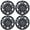 BLACK MATTE, variant on (4 Pack)16" Hubcaps Wheel Rims Cover For 2007-2012 Nissan Altima/2008-2009 Nissan Altima Coupe Compatible With Steel Wheels Bolt On Installation(16-Inch,LACQUER)