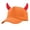 Orange, variant on Novelty Baseball Cap with Devil Horns Funny Halloween, Plush Horned Cosplay Party Hat for Men Women Pink by Baberdicy