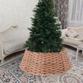 thumbnail image 4 of Minkissy 1Pcs Tree Skirt Plastic Circular Fence Light Brown 65.00X65.00X21.00In Tree Decoration, 4 of 8