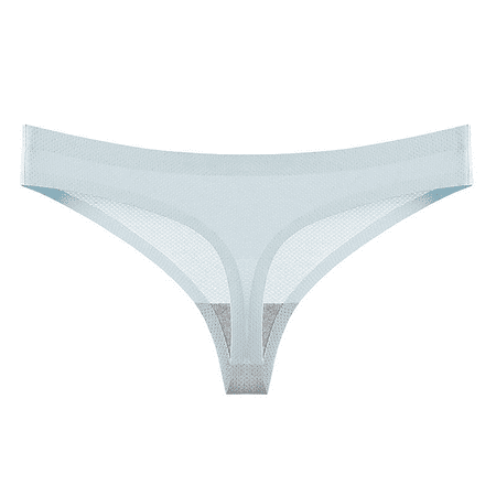Fulorrnie Underwear for Women Seamless Hipster Comfort Sport Panties Elastic Waist Banded Moisture Wicking Panty Blue S