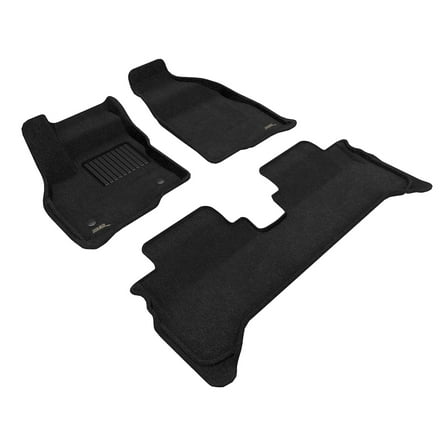 3D MAXpider Elegant Floor Mat (Black) Compatible with Chevrolet Bolt EV 2017-2023 - Full Set