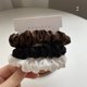 thumbnail image 1 of Scrunchies de satén de seda para mujer, cuerda para el cabello de Color sólido, soporte para Cola de Caballo elegante, banda de goma elástica, accesorios para el cabello, 3 piezas por juego, 1 of 4