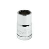 Powerbuilt 1/2 Inch Drive x 14 MM 12 Point Shallow Socket - 642012