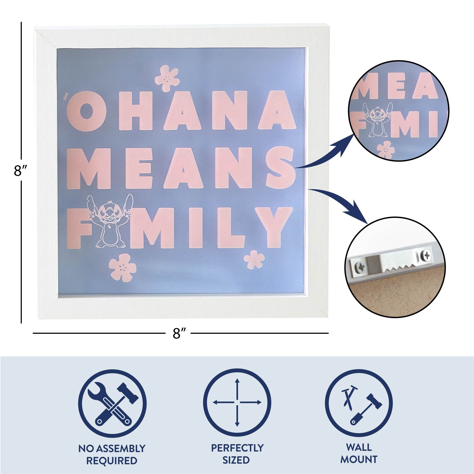 Stitch Wall Décor for Kids Room, 2-Pack