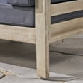 thumbnail image 3 of Noble House Oana Outdoor Modular Loveseat & Table Set Gray, 3 of 7