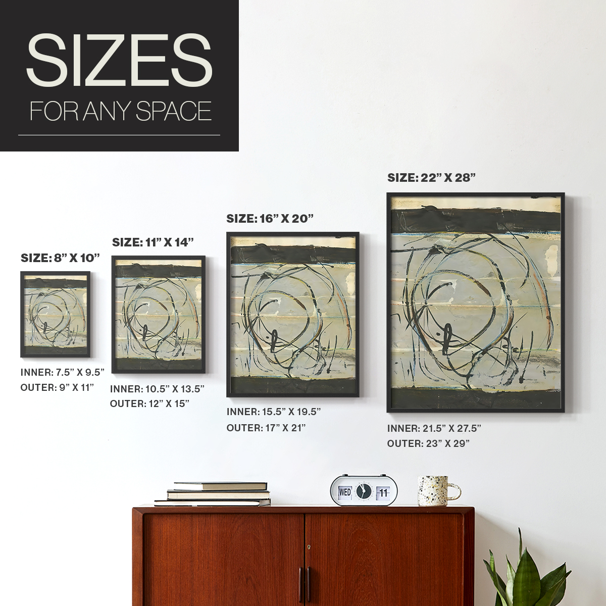 Continuing Energy II in Paper Solid Wood 8 x 10 Framed Print