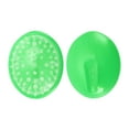 thumbnail image 5 of Unique Bargains 1 Pc Handle Round Hair Shampoo Brush for Head Massage 3.35"x2.76"x2.64" Green, 5 of 6