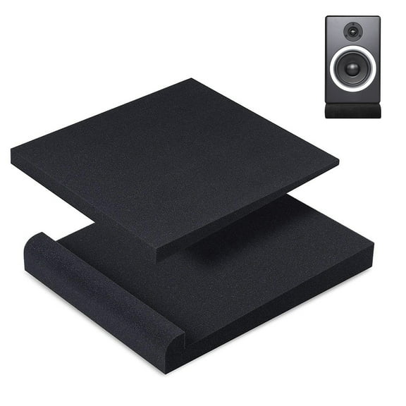 2Pcs Studio Monitor Isolation Pads High Density Acoustic Foam