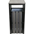 thumbnail image 2 of Lorell, LLR42693, Outdoor Waste Bin, 1 Each, Weathered Charcoal, 2 of 6