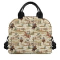 thumbnail image 2 of HUIACONG Rodeo Cowboys on Horseback Lunch Bag, Aluminum Film Zipper Insulated Tote for Women, Built to Last Durable Insulated Lunch Tote for Office, 2 of 10