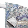 thumbnail image 4 of Blue Purple Boho Swag Valances for Windows 2 Pack, Kitchen Window Curtains 36 Inch Length, Vintage Abstract Art Floral Ethnic Tribe Privacy Swag Curtains for Living Room/Bathroom 36"x36", 4 of 8