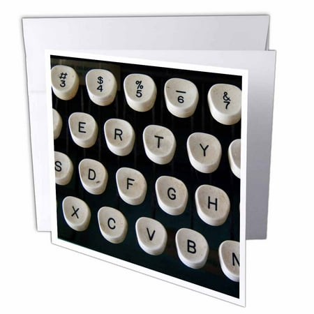 3dRose This Old Typewriter, Greeting Cards, 6 x 6 inches, set of 12