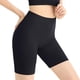 thumbnail image 2 of Pantalones cortos lisos con costuras para mujer: braguitas lisas de cintura alta para llevar debajo de vestidos o leggings, para uso diario informal, con tejido de poliéster elástico., 2 of 6