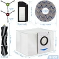 thumbnail image 3 of Replacement Accessaries Kit Set for ECOVACS DEEBOT X1 Omni Turbo T10 T20 Omni T20/T20 Max/T20 ProRobot Vacuum Cleaner, 1 Main Brush, 6 Side Brushes, 4 Filter, 4 Mop Pads, 4 Dust Bag, 3 of 7
