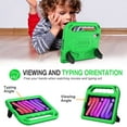 thumbnail image 6 of AVAWO Kids Case for iPad Mini 7 (A17 Pro) 2024 8.3 inch, Mini 6 2021 with Built-in Screen Protector, Shockproof Lightweight Handle Stand Cover for Model (A2995/A2996, A2567/A2568/A2569), Green, 6 of 9