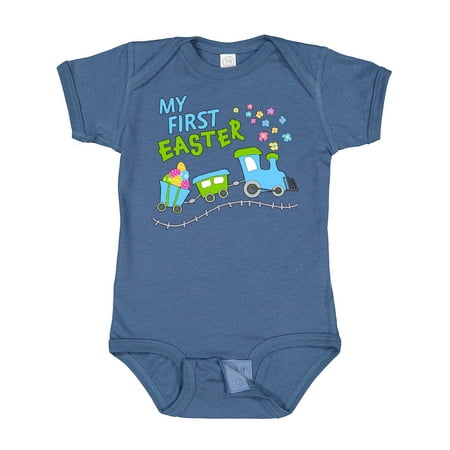 

Inktastic My First Easter Train Gift Baby Boy or Baby Girl Bodysuit