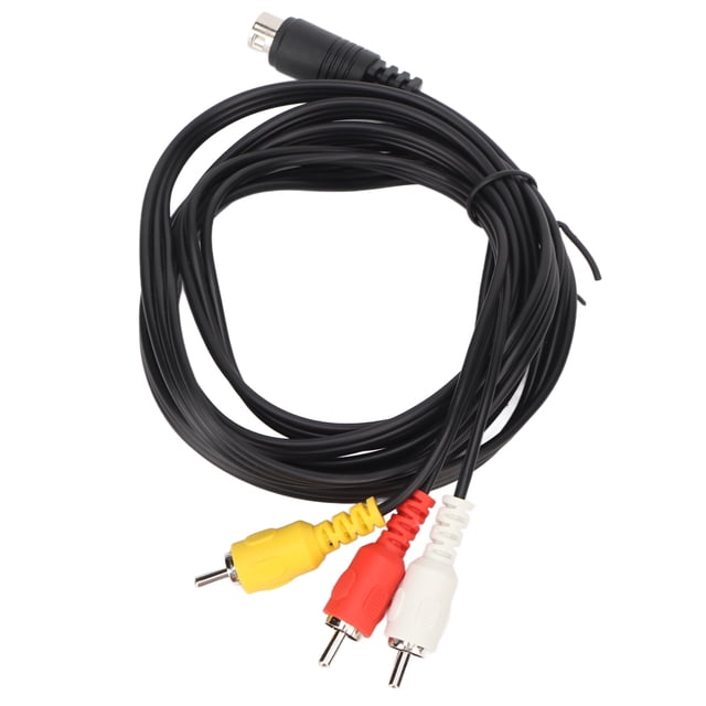 Cable Mini DIN macho de 9 pines NikouMX a 3 RCA Cable de conexión AV confiable y duradero
