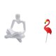thumbnail image 5 of Estatua De Pájaro Pensador Abstracto Creativo, Escultura Artesanal Para Decoración De Sala De Estar, Adorno De Arte Para Patio, Accesorios De Jardín De Hadas, Estaca De Flamenco Para, 5 of 8