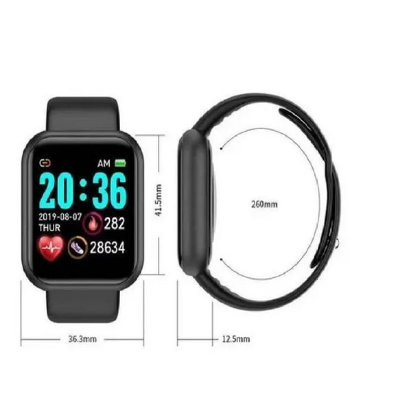 Reloj Inteligente Mujer y Hombre Smartwatch Menchiis Menchiis Smart wash Walmart en linea