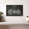 thumbnail image 2 of Elephant Stock Vintage Motorcycle Bw Patent Wall Art - Horizontal Canvas Wall Art - Living Room Wall Decor - Transportation Canvas - Gray And White Decor - 12" x 8", 2 of 8