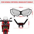 thumbnail image 3 of Rejilla De Faro Delantero De Motocicleta, Protector De Lámpara De Motocicleta Estable, Soporte De Faro Duradero Para Honda Crf1000L 2016-2017 Noticed VI003889-00, 3 of 7