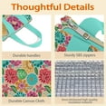 thumbnail image 4 of Pioneer Flower Floral Print Pattern Insulated Lunch Bag for Women & Adults,Large Portable Soft Cooler Lunch Bag,Thermal Food Storage Tote with Pearl Cotton,8.66L,8.75x5.75x9.5 Inch, 4 of 6