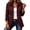 1RD2, variant on Women's Lapel Floral Embroidery Ruffled Double Button Front Jacket Long Sleeve Slim Outerwear for Daily Casual Wear