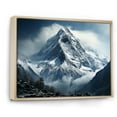 thumbnail image 2 of Designart "Peaks of the French Mountains" Mountain Floater Framed Wall Art Living Room, 2 of 7