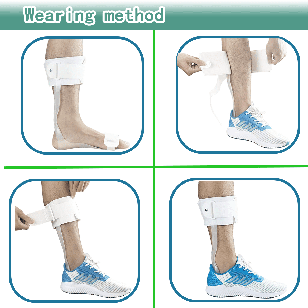 Komzer AFO Drop Foot Brace Medical Ankle Foot Orthosis Support Foot Drop Postural Correction Brace (X-Large, Left)