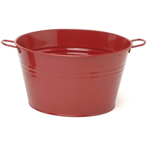 Houston International 6085E 13.5 in x 8 in Galvanized Enamel Tub