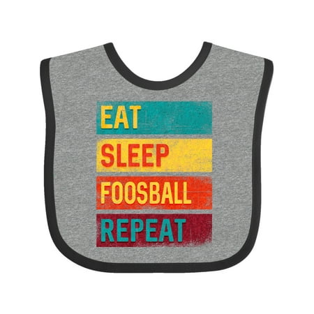 

Inktastic Foosball Funny Eat Sleep Foosball Repeat Quote Gift Baby Boy or Baby Girl Bib