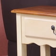 thumbnail image 2 of Leick Meuble Table Console en Bois Ondulé Finition Ivoire, 2 of 5