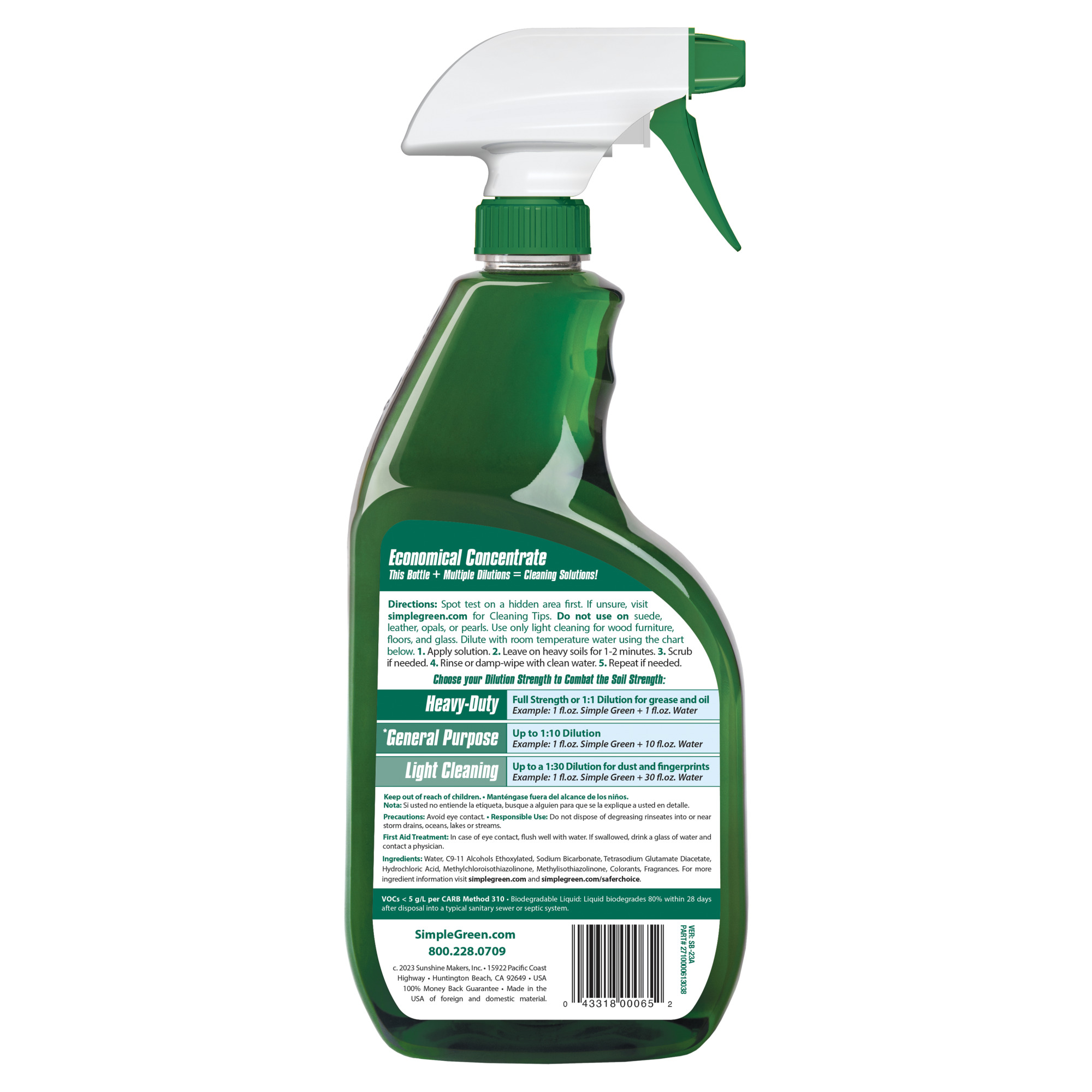Simple Green All-Purpose Cleaner Concentrate, Spray Bottle, Original, 32 fl. oz - image 3 of 9