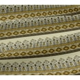 thumbnail image 5 of oneOone Viscose Jersey Fabric Geometric & Floral Block Printed Craft Fabric BTY 60 Inch Wide, 5 of 5