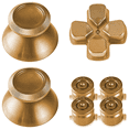 thumbnail image 2 of Botones de metal para Dual Shock, Thumbsticks de metal de aluminio Empuñadura analógica y botones de bala para controlador PS4 Adepaton 2033366-1, 2 of 9