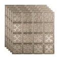 thumbnail image 1 of FASÄDE Traditional 10 Decorative Vinyl 2ft x 2ft Lay in Ceiling Panel in Brushed Nickel (5 Pack), 1 of 5