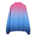 thumbnail image 4 of Holzkary Zip Up Hoodie Women Oversize Zip Sports Sweatshirt Jacket Lightweight Sports Jacket Gradient Color Long Sleeve Sweatshirts Fall Outfits 2025 O Versized Hoodies Casual Fashion Jackets Pink S, 4 of 5