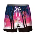 thumbnail image 5 of CHENge Cargo Shorts for Men Loose Fit Tropical Print Quick Dry Beach Swimming Shorts with Pockets Stretch Fabric Summer Swimwear, 5 of 6