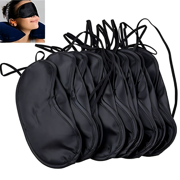 TELOLY 10 Pack Comfortable Sleep Eye Relax Mask Shade Cover Blindfold for Night Sleeping/Travel/Midday Rest