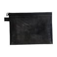 thumbnail image 3 of Bolsa organizadora de cosméticos y artículos de tocador, bolsa con cremallera de malla para niños, vacaciones y hombres Negro Grande jinwen Estuche cosmético de malla, 3 of 6