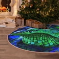 thumbnail image 5 of Sikiie Colorful Stained Glass Crocodile Christmas Tree Skirt, Christmas Tree Decorations, Christmas Decor, Tree Mat Decoration(30-48IN)-36", 5 of 6