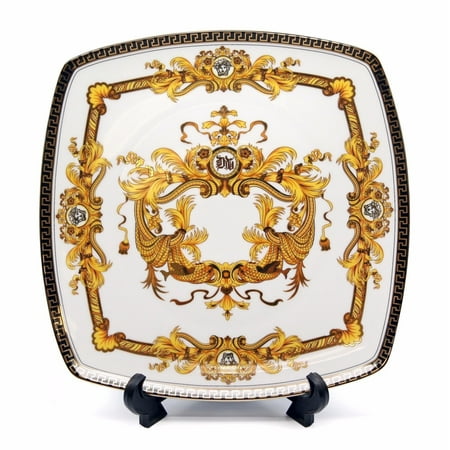 Fitz & Floyd Porcelain Plates - Royalty Porcelain White 10