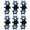 I, variant on Rhinestone No- Jaw Hair Clips Mini Metal Teeth Grip Barrettes for Women Girls