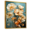 thumbnail image 2 of Designart "Impressionistic Twilight In Beige Poppies" Poppies Floater Framed Wall Decor, 2 of 5
