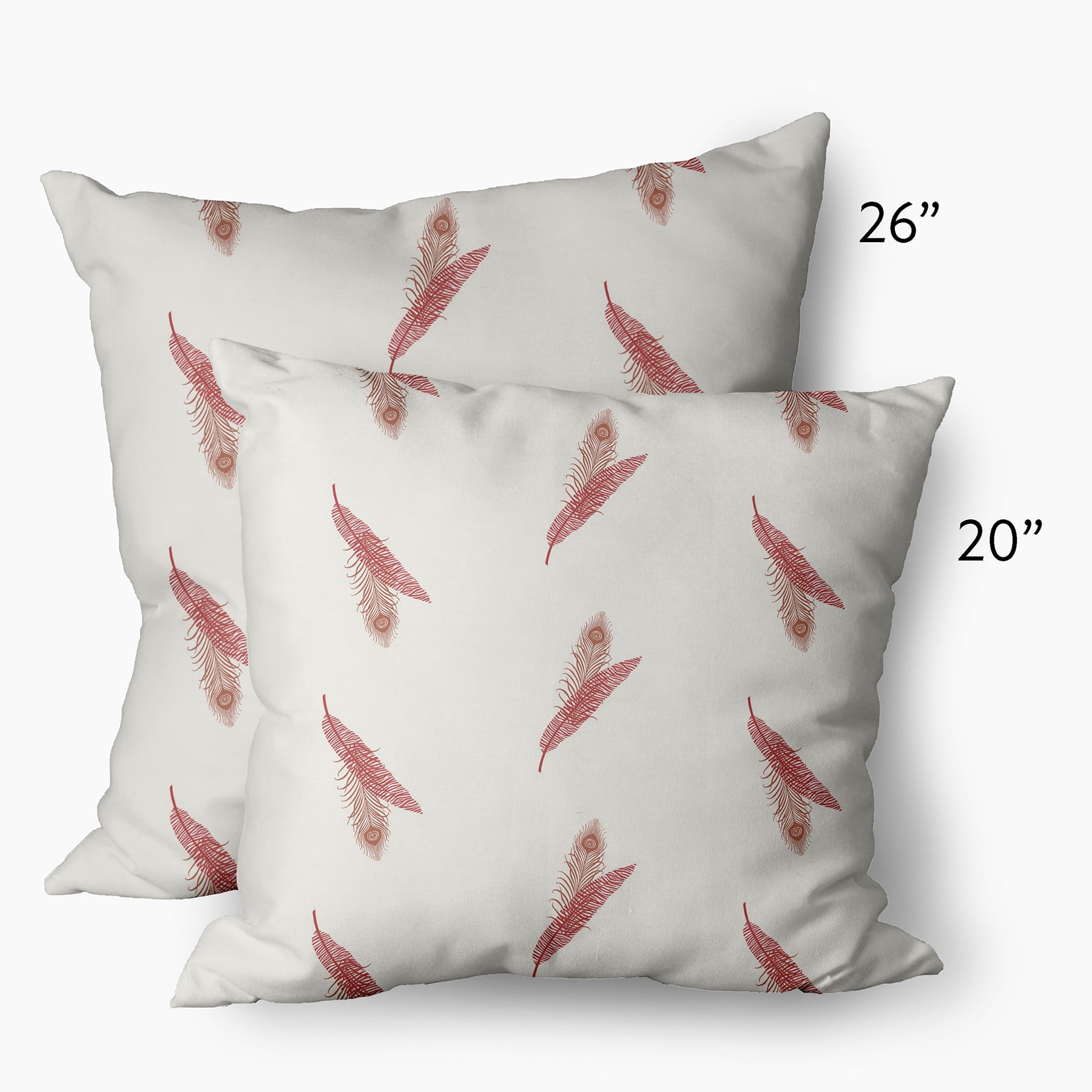 26" x 26" Simply Daisy Feather Stripe Decorative Throw Pillow